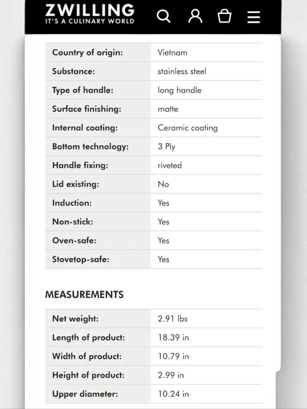 ZWILLING JA Henckels 10